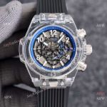 Replica Hublot Unico Sapphire Chronograph Watch Blue Inner